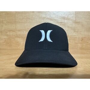 Hurley Black SnapBack Trucker Hat Baseball Cap Adjustable Surf‎ Skater Mens